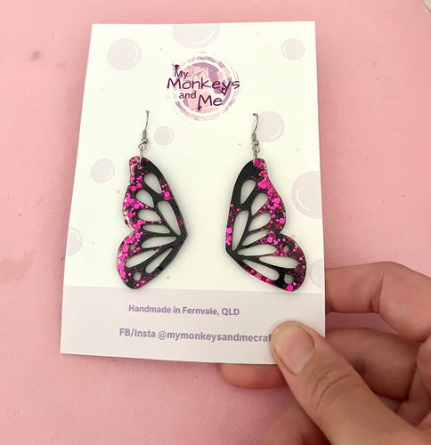 Butterfly wing statement dangles