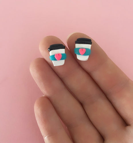 Coffee cup studs