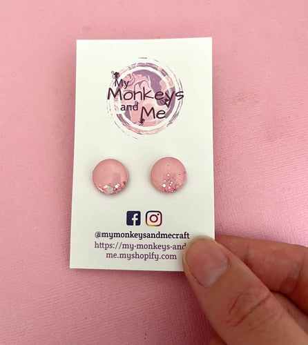 Small pink Chardonnay studs