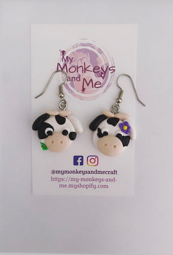 Blossom cow dangles