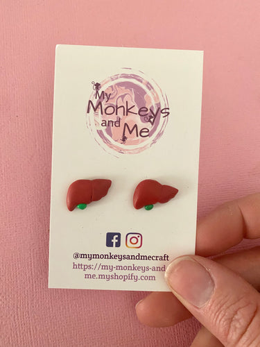 Liver earrings