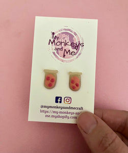Petri dish and test tube IVF earrings
