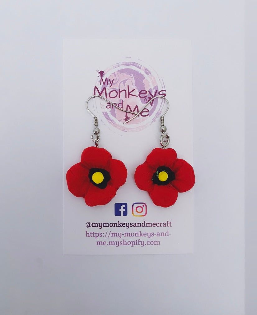 Poppy dangles